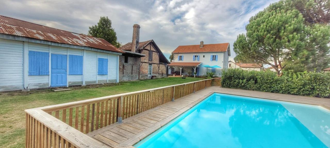 Charmante Maison Dans Les Landes X 10 Avec Piscine Et Salle D Escalade Lue Zewnętrze zdjęcie