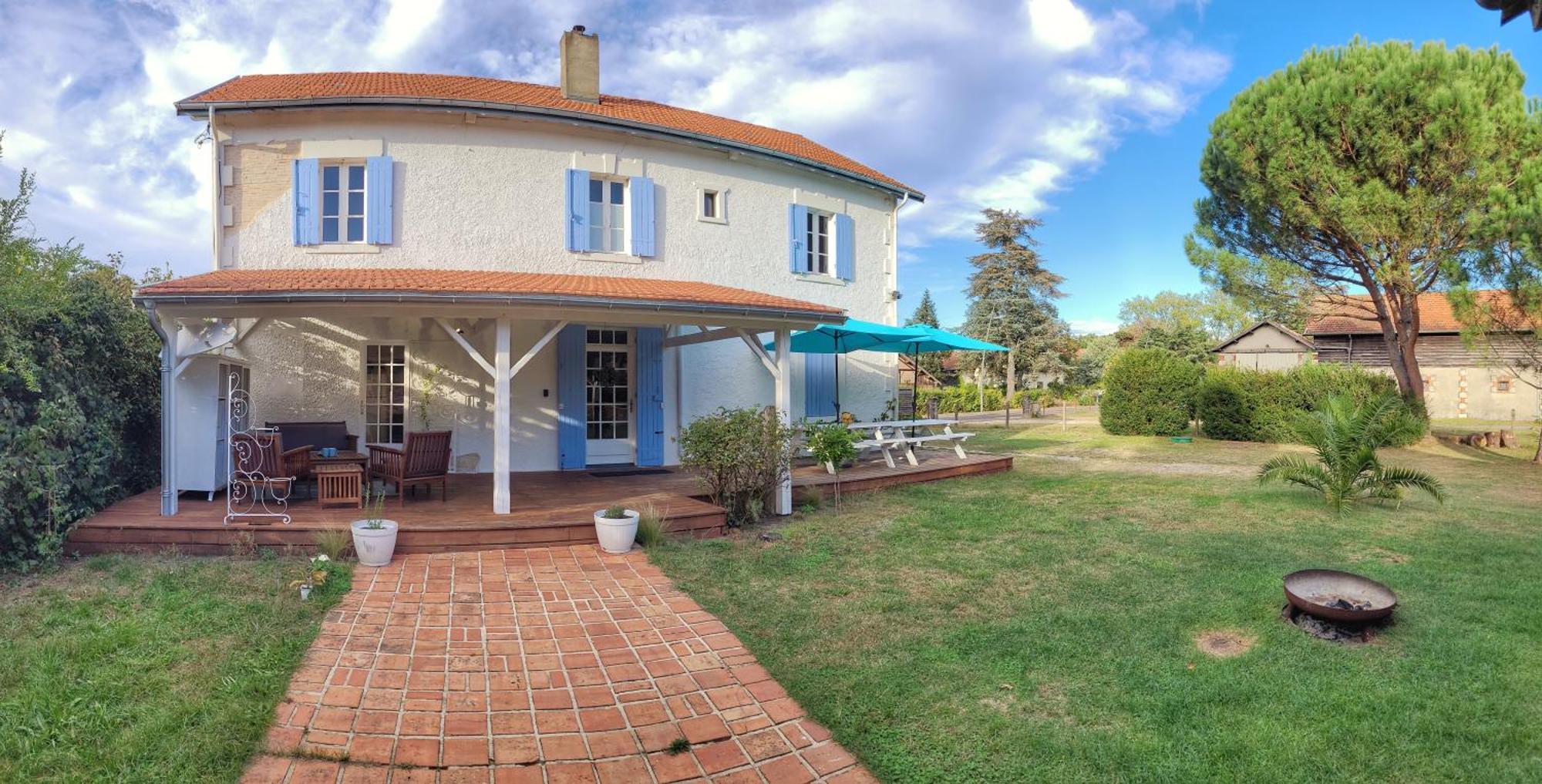 Charmante Maison Dans Les Landes X 10 Avec Piscine Et Salle D Escalade Lue Zewnętrze zdjęcie